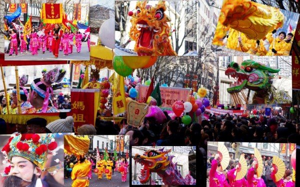 Celebrations in the Chinese quarter in PAris