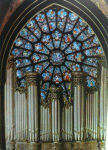 Notre Dame organ and rose window