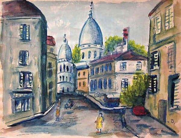 Montmartre and Sacré Coeur painted by Kees van Dongen