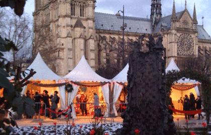 Mercado Navideño en Notre Dame en Paris