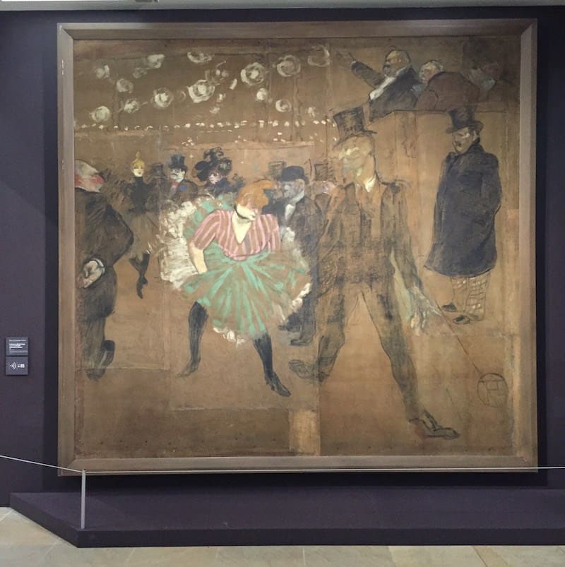 The Dance at the Moulin Rouge by Toulouse-Lautrec at the Orsay Museum