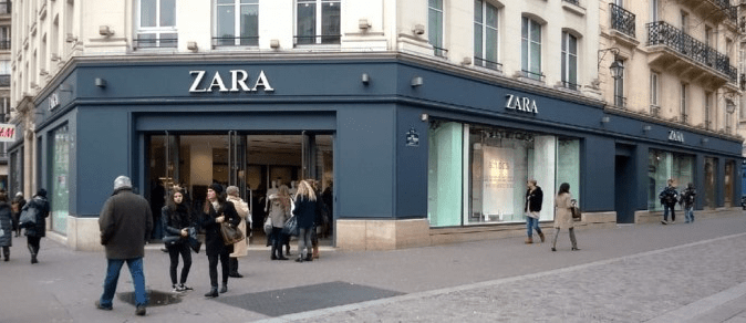 Zara Shop im Pariser Zentrum