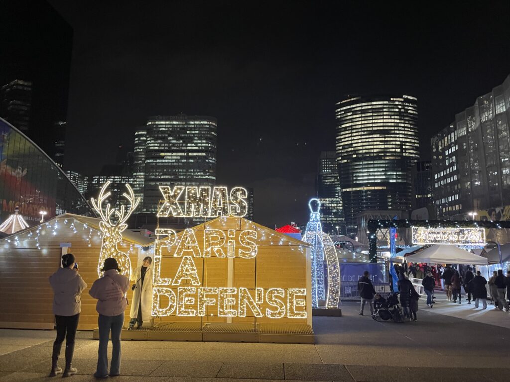 Christmas Market at Paris la Défense in Dec. 2023